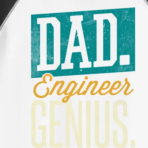 Dad Engineer Genius Engineer Dads Engineer Husbands Gift Toddler Fine Jersey T-Shirt