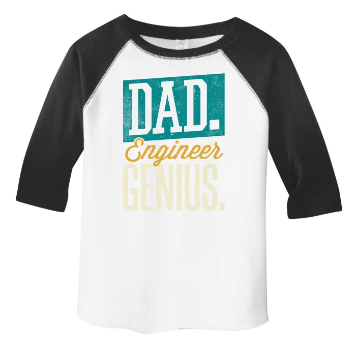 Dad Engineer Genius Engineer Dads Engineer Husbands Gift Toddler Fine Jersey T-Shirt