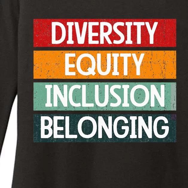 Diversity Equity Inclusion Belonging Womens CVC Long Sleeve Shirt