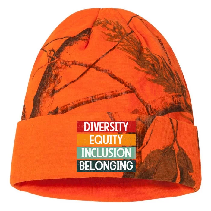 Diversity Equity Inclusion Belonging Kati - 12in Camo Beanie