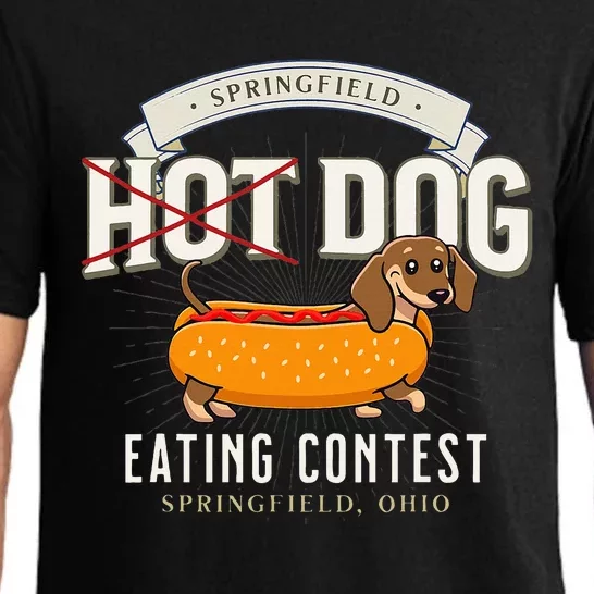 Dog Eating In Springfield Ohio Springfield Dog Cat Eating Pajama Set