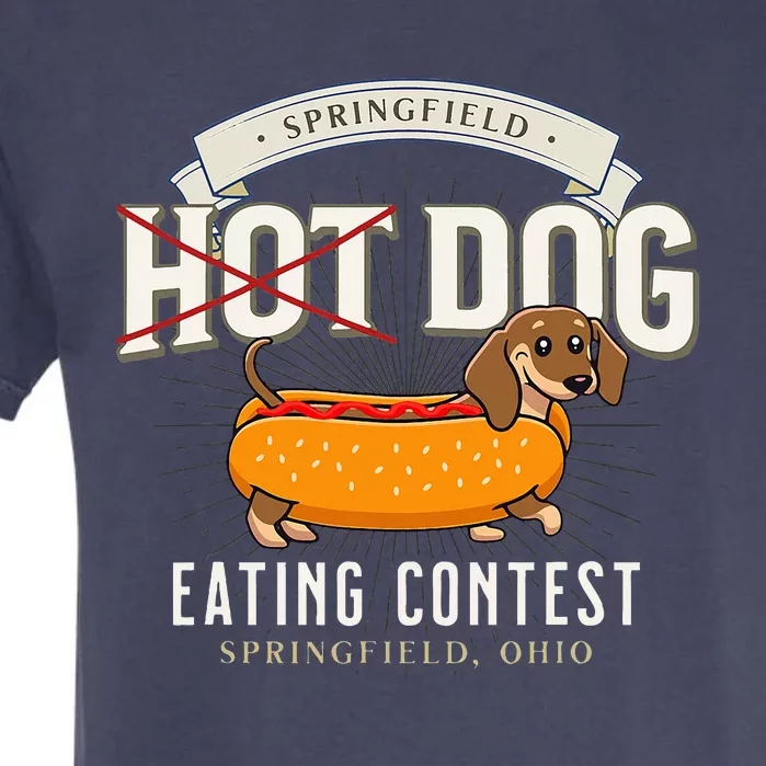 Dog Eating In Springfield Ohio Springfield Dog Cat Eating Garment-Dyed Heavyweight T-Shirt