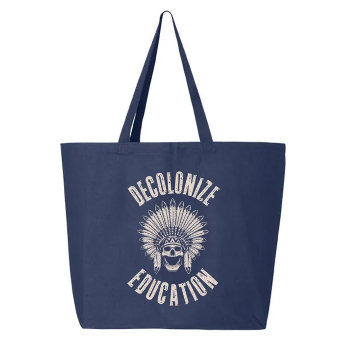 Decolonize Education Indigenous Native American Teacher Gift 25L Jumbo Tote