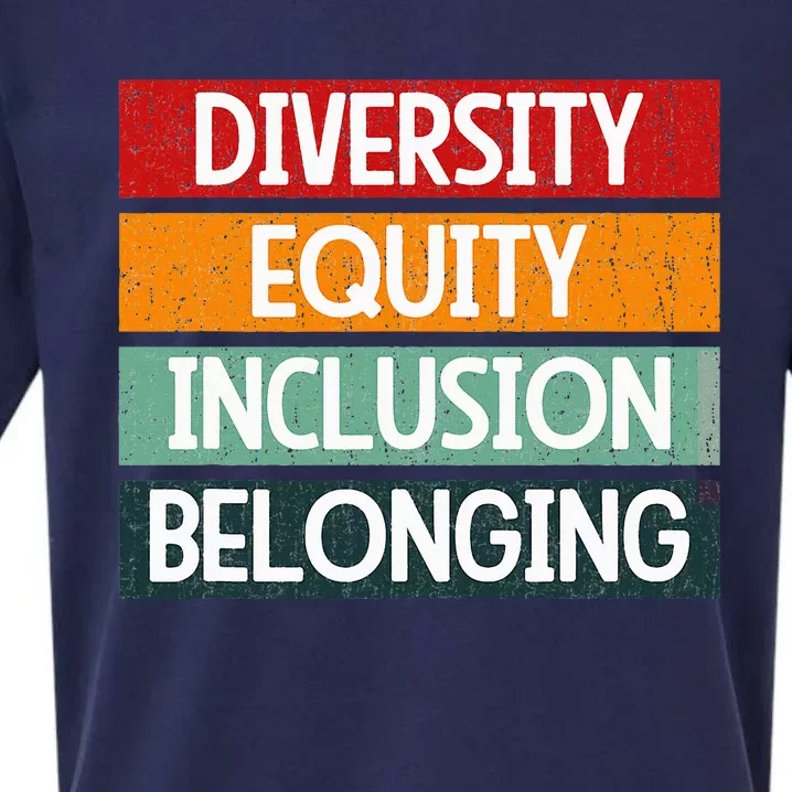 Diversity Equity Inclusion Belonging Sueded Cloud Jersey T-Shirt