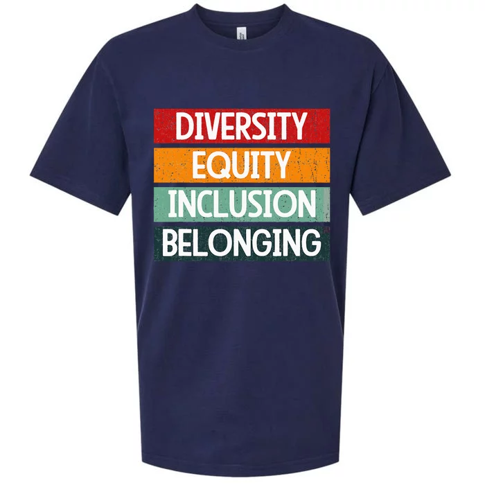 Diversity Equity Inclusion Belonging Sueded Cloud Jersey T-Shirt