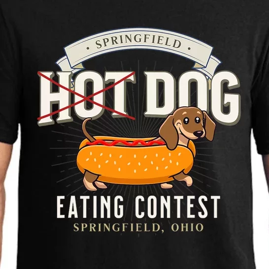 Dog Eating In Springfield Ohio Springfield Dog Cat Eating Pajama Set