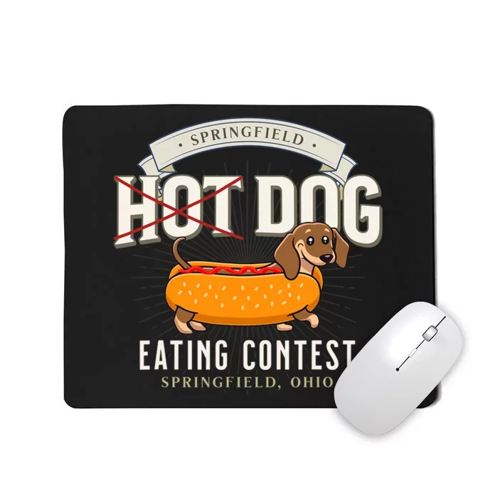 Dog Eating In Springfield Ohio Springfield Dog Cat Eating Mousepad