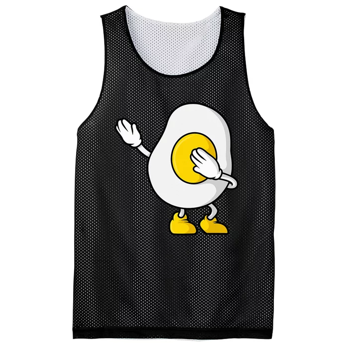 Dabbing Egg I’M So Eggcited Breakfast Gift Mesh Reversible Basketball Jersey Tank