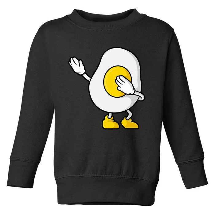 Dabbing Egg I’M So Eggcited Breakfast Gift Toddler Sweatshirt