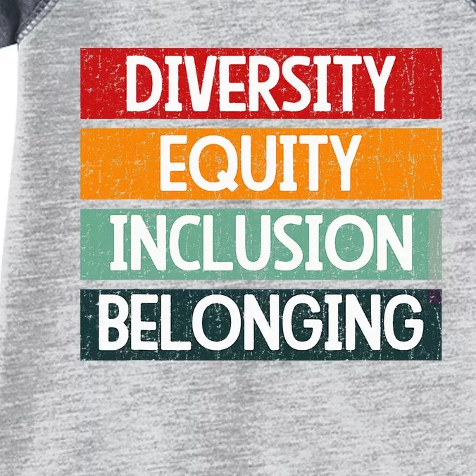 Diversity Equity Inclusion Belonging Infant Baby Jersey Bodysuit