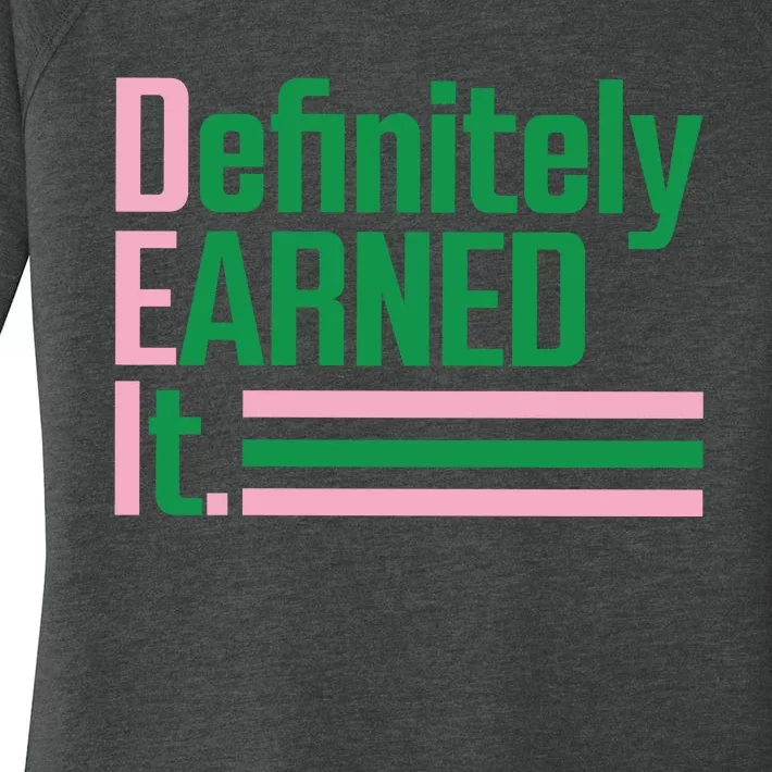 Definitely Earned It Women's Perfect Tri Tunic Long Sleeve Shirt