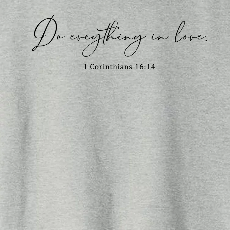 Do Everything In Love Bible Verse Quote Women's Crop Top Tee