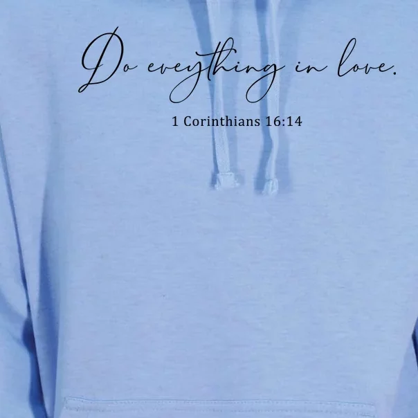 Do Everything In Love Bible Verse Quote Unisex Surf Hoodie