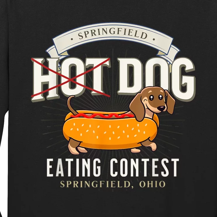 Dog Eating In Springfield Ohio Springfield Dog Cat Eating Springfield Dog Eating Long Sleeve Shirt