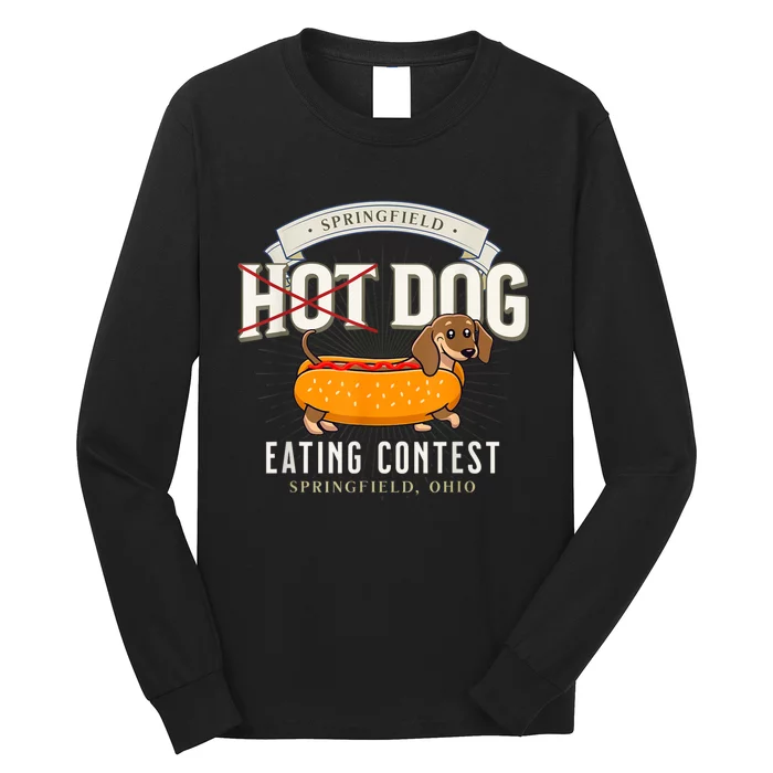 Dog Eating In Springfield Ohio Springfield Dog Cat Eating Springfield Dog Eating Long Sleeve Shirt