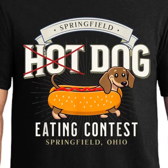 Dog Eating In Springfield Ohio Springfield Dog Cat Eating Springfield Dog Eating Pajama Set