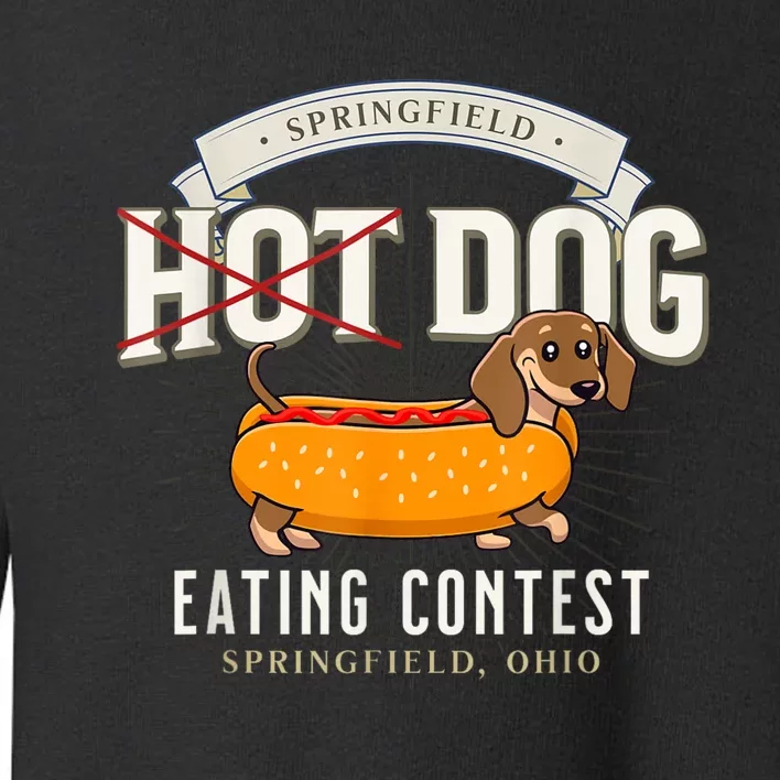 Dog Eating In Springfield Ohio Springfield Dog Cat Eating Springfield Dog Eating Toddler Sweatshirt