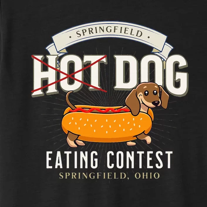 Dog Eating In Springfield Ohio Springfield Dog Cat Eating ChromaSoft Performance T-Shirt