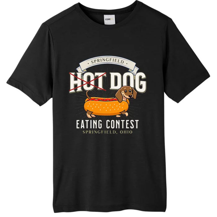 Dog Eating In Springfield Ohio Springfield Dog Cat Eating ChromaSoft Performance T-Shirt