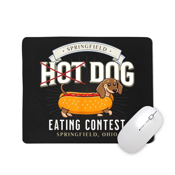 Dog Eating In Springfield Ohio Springfield Dog Cat Eating Mousepad