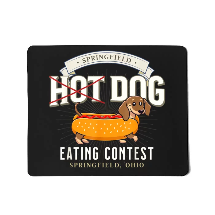 Dog Eating In Springfield Ohio Springfield Dog Cat Eating Mousepad