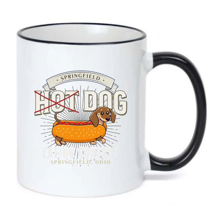 Dog Eating In Springfield Ohio Springfield Dog Cat Eating Gift Black Color Changing Mug