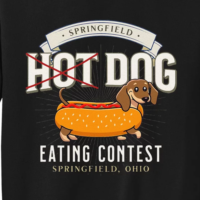 Dog Eating In Springfield Ohio Springfield Dog Cat Eating Gift Sweatshirt