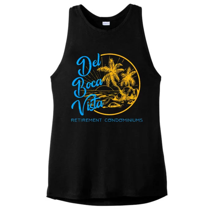 Del Boca Vista Retirement Condominiums Ladies Tri-Blend Wicking Tank