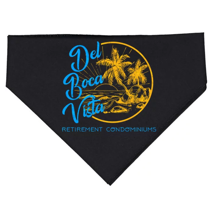 Del Boca Vista Retirement Condominiums USA-Made Doggie Bandana