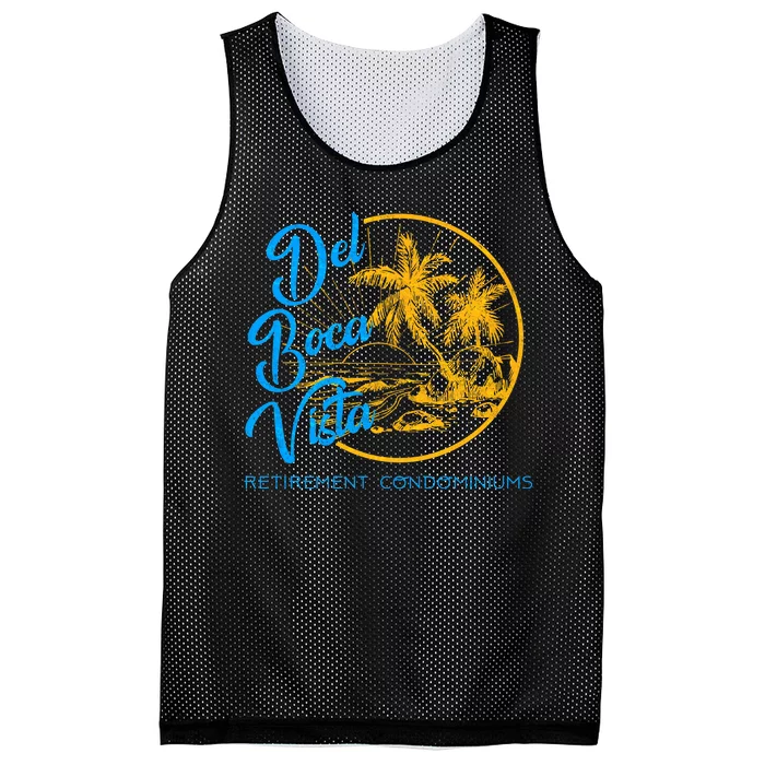 Del Boca Vista Retirement Condominiums Mesh Reversible Basketball Jersey Tank