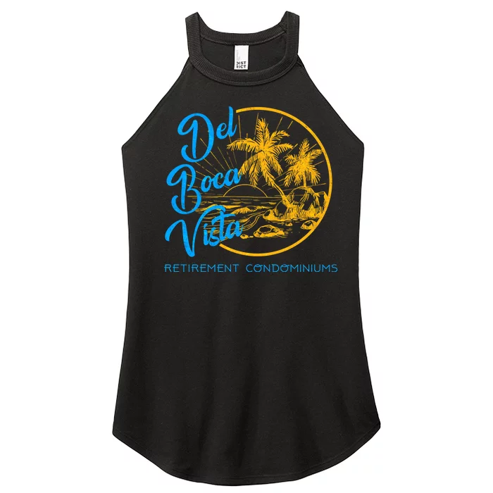 Del Boca Vista Retirement Condominiums Women’s Perfect Tri Rocker Tank