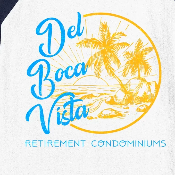 Del Boca Vista Retirement Condominiums Baseball Sleeve Shirt