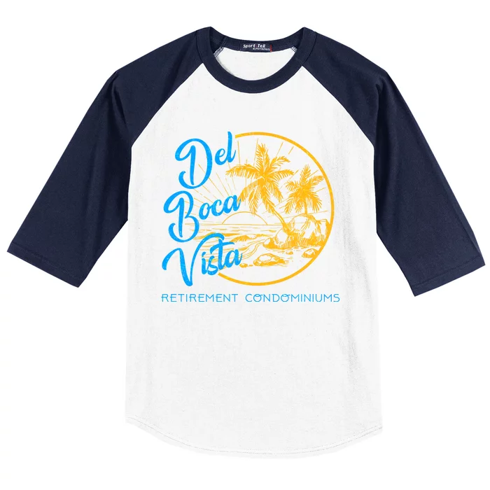 Del Boca Vista Retirement Condominiums Baseball Sleeve Shirt