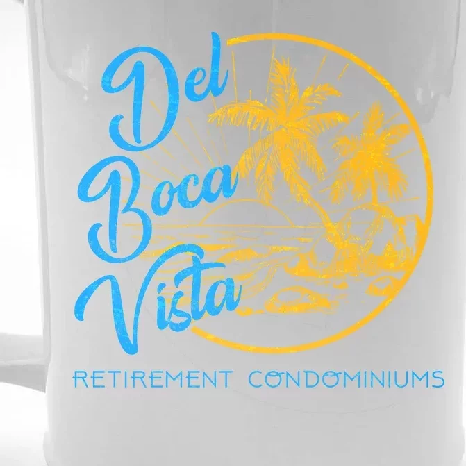 Del Boca Vista Retirement Condominiums Front & Back Beer Stein