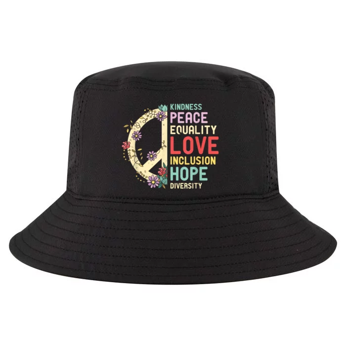 Diversity Equality Love Peace Human Rights Social Justice Cool Comfort Performance Bucket Hat