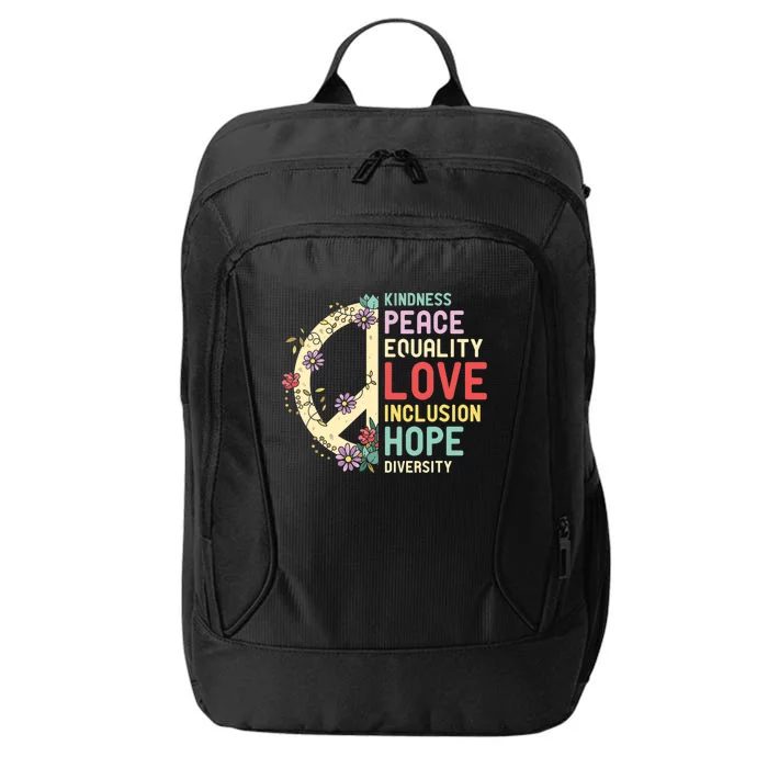 Diversity Equality Love Peace Human Rights Social Justice City Backpack