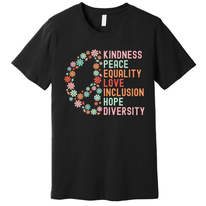 Diversity Equality Love Peace Human Rights Social Justice Premium T-Shirt