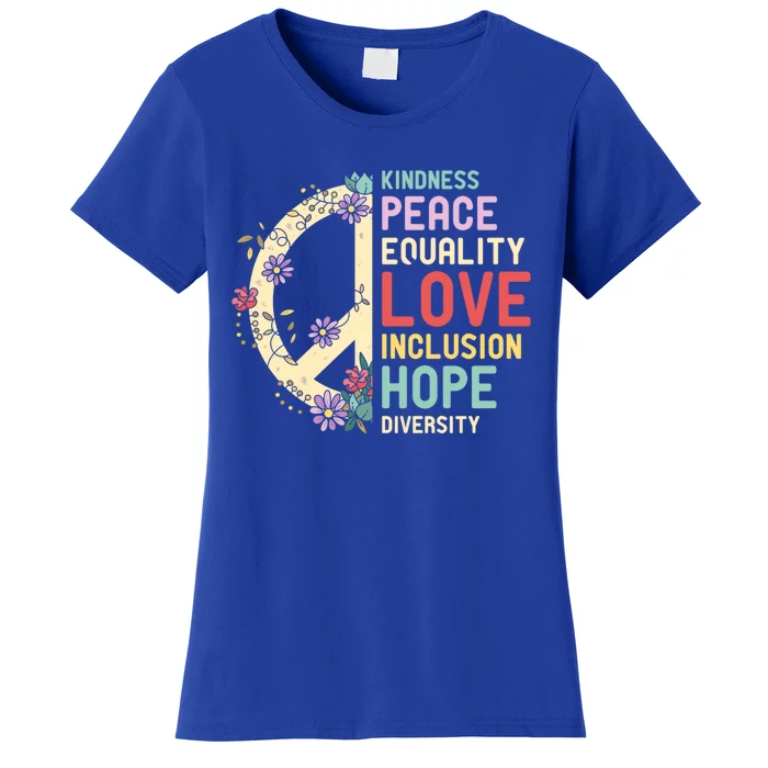 Diversity Equality Love Peace Hu Rights Social Justice Gift Women's T-Shirt