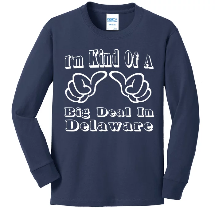 Delaware Big Deal Kids Long Sleeve Shirt