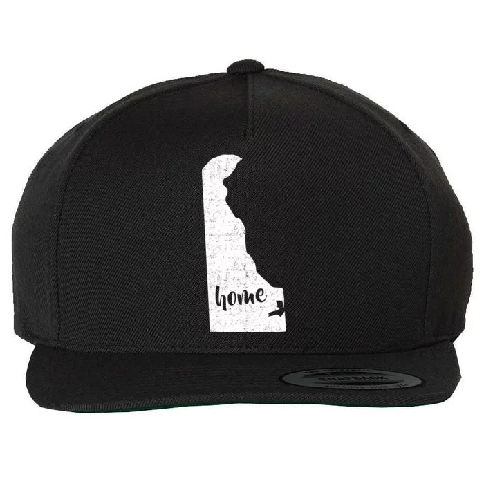 Delaware Home State Wool Snapback Cap