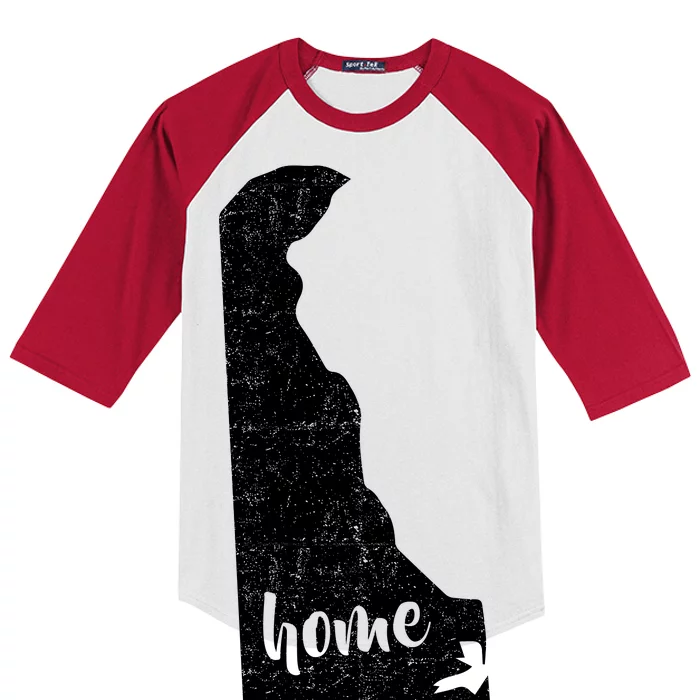 Delaware Home State Kids Colorblock Raglan Jersey