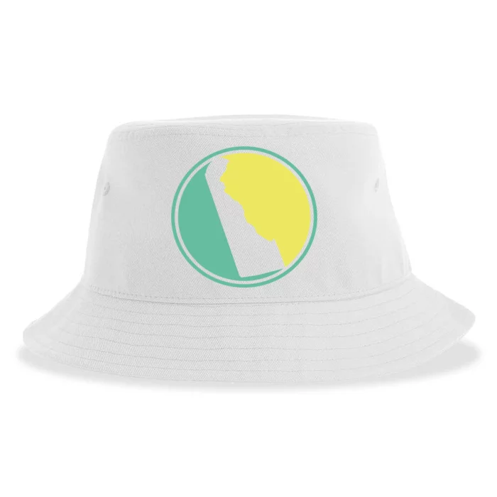 Delaware Vintage State Logo Sustainable Bucket Hat