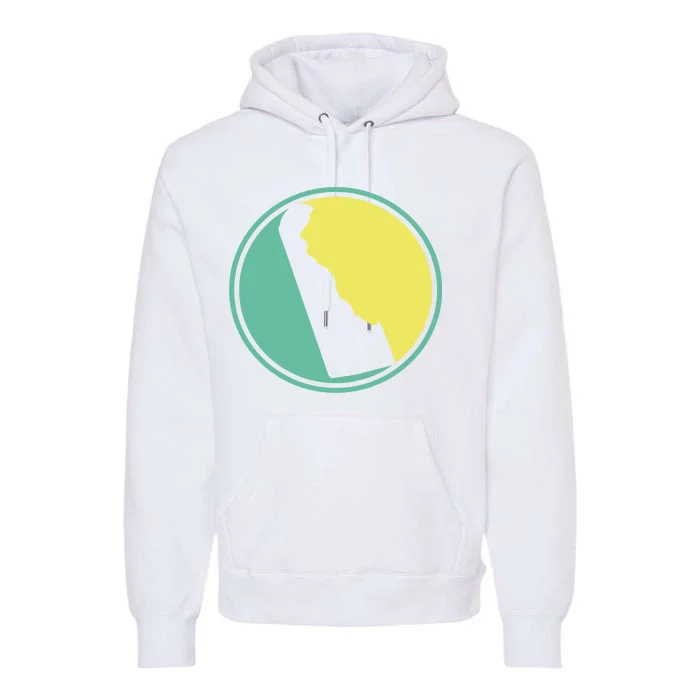 Delaware Vintage State Logo Premium Hoodie