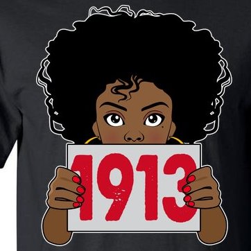 Delta 1913 Sorority Sigma Black African American Tall T-Shirt