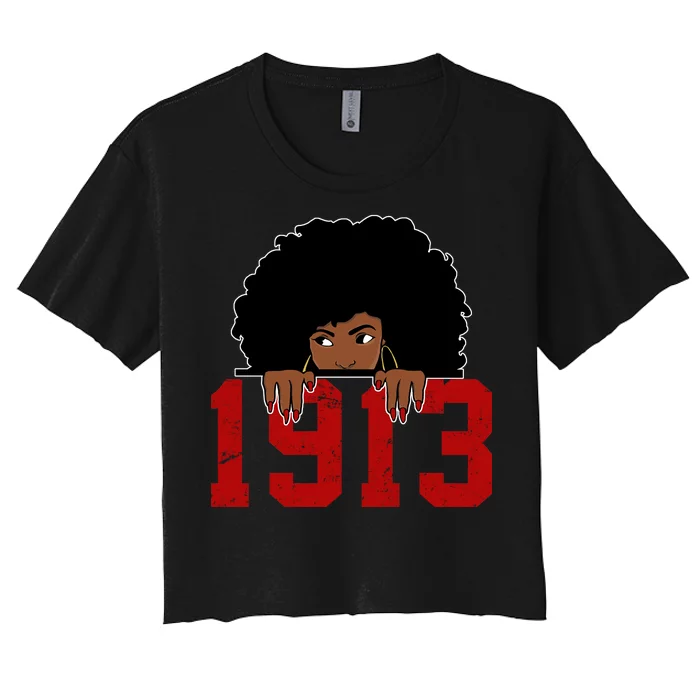 Delta Sorority DST 1913 Women's Crop Top Tee