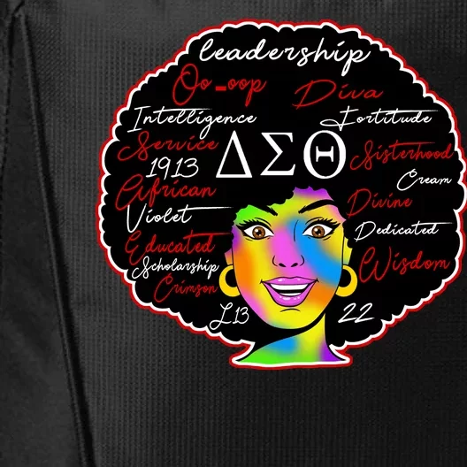 Delta Sorority Sigma Theta Paraphernal City Backpack