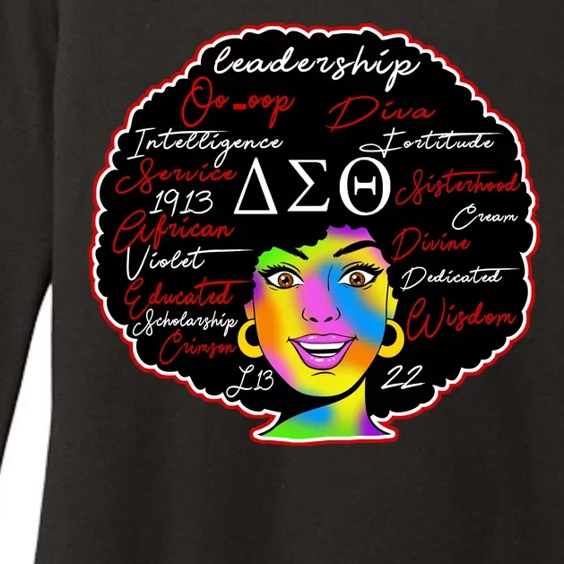 Delta Sorority Sigma Theta Paraphernal Womens CVC Long Sleeve Shirt