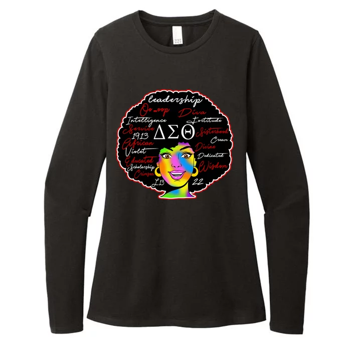 Delta Sorority Sigma Theta Paraphernal Womens CVC Long Sleeve Shirt