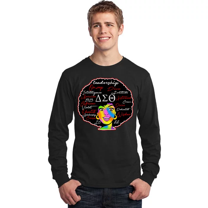 Delta Sorority Sigma Theta Paraphernal Tall Long Sleeve T-Shirt