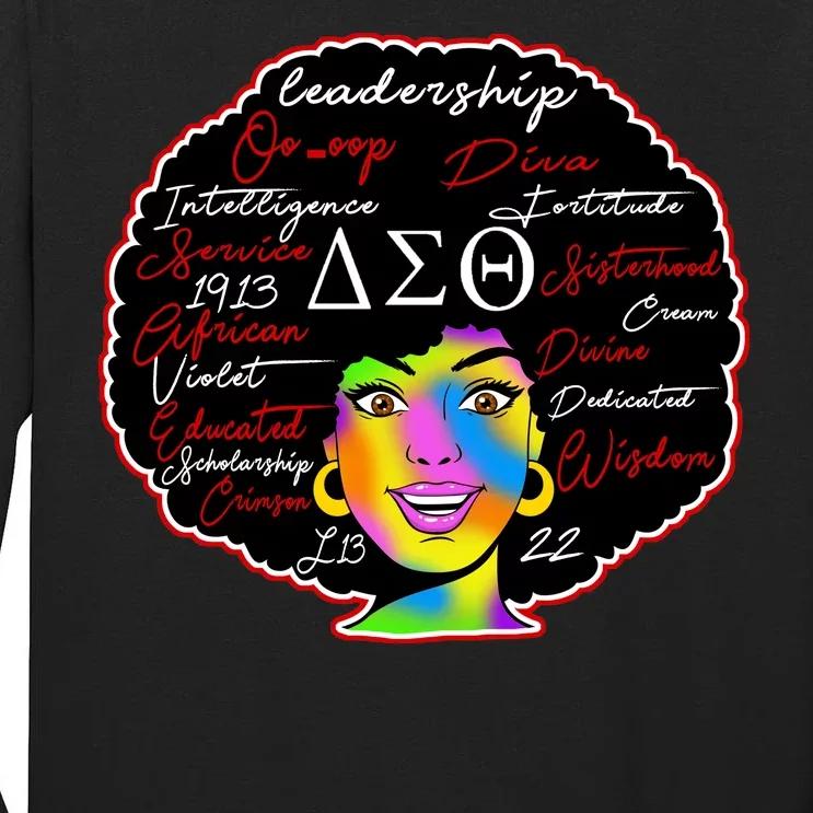 Delta Sorority Sigma Theta Paraphernal Tall Long Sleeve T-Shirt